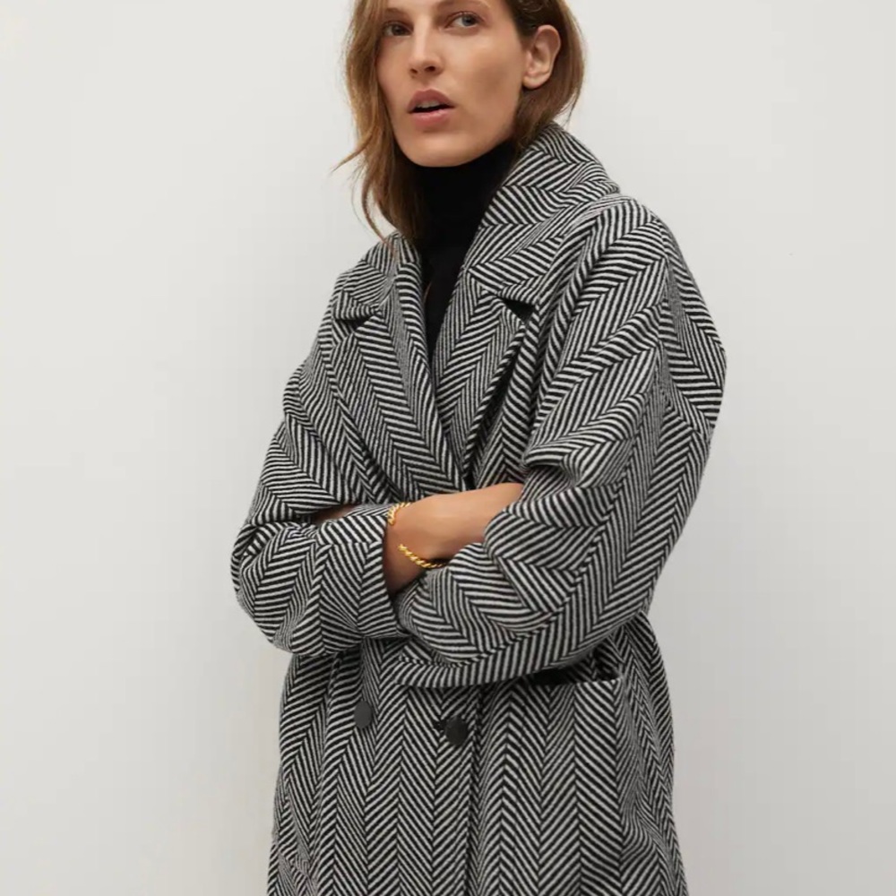 Mango oversized wrap coat (Size - Large)